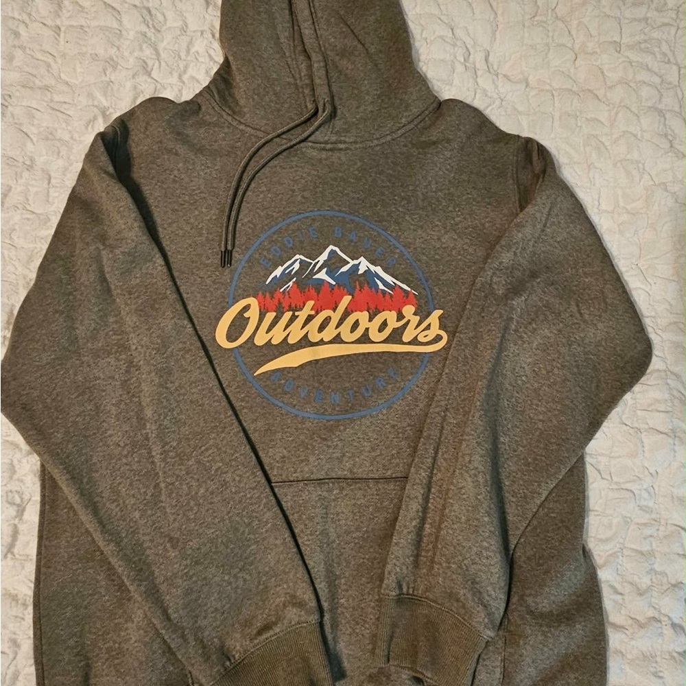 Eddie Bauer Gray Outdoors Hoodie